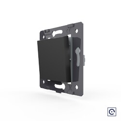 Одноклавишная механическая кнопка (звонок) Livolo, цвет черный (механизм)