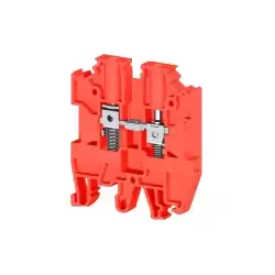 0.0.0.3.04504, Клеммник на DIN-рейку с пружиной 4мм.кв. (красный); AVK-Y4