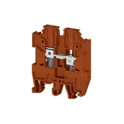 0.0.0.3.04508, Клеммник на DIN-рейку с пружиной 4мм.кв. (коричневый); AVK-Y4