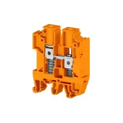 0.0.0.3.04527, Клеммник на DIN-рейку с пружиной 10мм.кв. (оранжевый); AVK-Y10