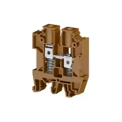 0.0.0.3.04528, Клеммник на DIN-рейку с пружиной 10мм.кв. (коричневый); AVK-Y10