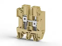 0.0.0.3.04529, Клеммник на DIN-рейку с пружиной 10мм.кв. (бежевый); AVK-Y10