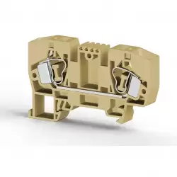 0.0.0.3.06250, Клеммник пружинный 10мм.кв. (бежевый); YBK10