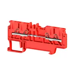 0.0.0.3.07024, Клеммник пруж.быстрозажимной (Push in), 4-х выводной, 1,5мм.кв., (красный); PYK 1,5MС