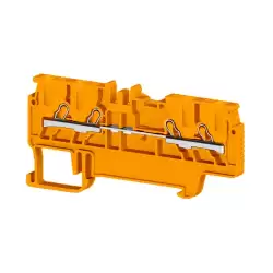 0.0.0.3.07027, Клеммник пруж.быстрозажимной (Push in), 4-х выводной, 1,5мм.кв., (оранжевый); PYK 1,5MС