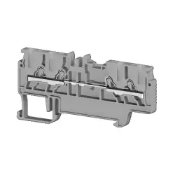 0.0.0.3.07029, Клеммник пруж.быстрозажимной (Push in), 4-х выводной, 1,5мм.кв., (серый); PYK 1,5MС