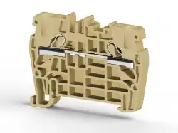 0.0.0.3.07110, Клеммник пружинный быстрозажимной (Push in), 4 мм.кв. (бежевый); PYK4