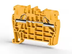 0.0.0.3.07113, Клеммник пружинный быстрозажимной (Push in), 4 мм.кв. (желтый); PYK4