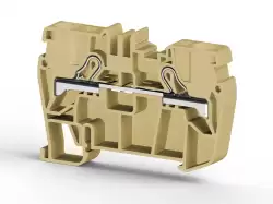 0.0.0.3.07120, Клеммник пружинный быстрозажимной (Push in), 6 мм.кв. (бежевый); PYK6