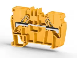 0.0.0.3.07123, Клеммник пружинный быстрозажимной (Push in), 6 мм.кв. (желтый); PYK6