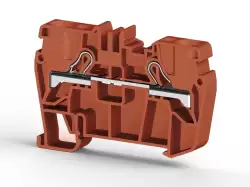 0.0.0.3.07124, Клеммник пружинный быстрозажимной (Push in), 6 мм.кв. (красный); PYK6