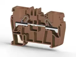 0.0.0.3.07128, Клеммник пружинный быстрозажимной (Push in), 6 мм.кв. (коричневый); PYK6