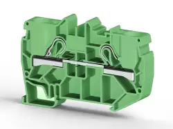 0.0.0.3.07132, Клеммник пружинный быстрозажимной (Push in), 10 мм.кв. (зеленый); PYK10