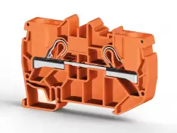 0.0.0.3.07137, Клеммник пружинный быстрозажимной (Push in), 10 мм.кв. (оранжевый); PYK10