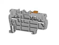 0.0.0.3.07169, Клеммник пружинный быстрозажимной (Push in) 2,5 мм.кв., с размыкателем (серый); PYK 2,5A