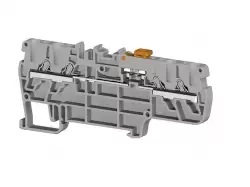 0.0.0.3.07219, Клеммник пруж.быстрозажимной (Push in) 4-х выводной, с размыкателем, 2,5 мм.кв., (серый); PYK 2,5CCA 