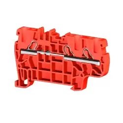 0.0.0.3.07224, Клеммник пруж.быстрозажимной (Push in), 3-х выводной, 4мм.кв., (красный); PYK 4E