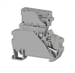 0.0.0.3.07249, Клеммник пруж.быстрозажимной (Push in) с держ.предохр.(5х20), 4 мм.кв., (серый); PYK 4S (5x20)