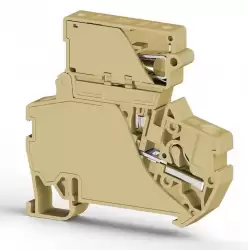 0.0.0.3.07260, Клеммник пруж.б/зажим. (Push in) с держ.пред.(5х20) с инд. 220VAC, 4 мм.кв. (бежевый); PYK 4SLD 220VAC (5x20)