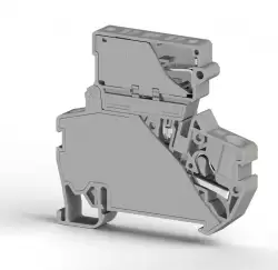 0.0.0.3.07289, Клеммник пруж.быстрозажимной (Push in) с держ.предохр.(5х25), 4 мм.кв., (серый); PYK 4S (5x25)