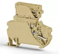 0.0.0.3.07290, Клеммник пруж.б/зажим. (Push in) с держ.пред.(5х25) с инд. 24VDC, 4 мм.кв. (бежевый); PYK 4SLD 24VDC (5x25)