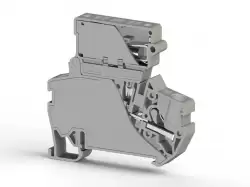 0.0.0.3.07319, Клеммник пруж.быстрозажимной (Push in) с держ.предохр.(6,3х31,75), 4 мм.кв., (серый); PYK 4I (6,3x31,75)