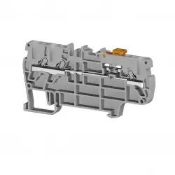 0.0.0.3.07459, Клеммник пруж.быстрозажимной (Push in) 3-х выводной, с размыкателем, 2,5 мм.кв., (серый); PYK 2,5EA 