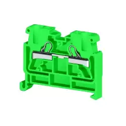 0.0.0.3.07492, Миниклеммник пруж. быстрозажимной (Push in), 2,5 мм.кв., на din-рейку 35 мм,  (зеленый); PYKMR 2,5