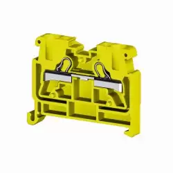 0.0.0.3.07493, Миниклеммник пруж. быстрозажимной (Push in), 2,5 мм.кв., на din-рейку 35 мм,  (желтый); PYKMR 2,5