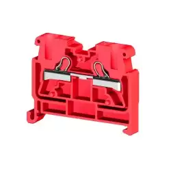 0.0.0.3.07494, Миниклеммник пруж. быстрозажимной (Push in), 2,5 мм.кв., на din-рейку 35 мм,  (красный); PYKMR 2,5