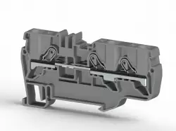 0.0.0.3.07639, Клеммник пруж.быстрозажимной (Push in), 3-х выводной, 6мм.кв., (серый); PYK 6E