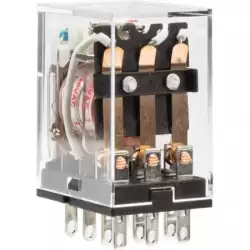Промежуточное реле JZX-22F(D) 3 конт. с инд. LED 5А 24В AC, Chint