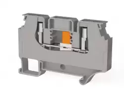 0.0.0.3.09609, Клеммник измерительный с 2-мя тест.разъемами, 6мм.кв., (серый); WGO 6