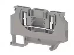 0.0.0.3.09619, Клеммник измерительный с 2-мя тест.разъемами, 6мм.кв., (серый); WGO D6/NM