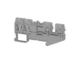 0.0.0.3.10149, Четырехполюсная пружинно-зажимная клемма CTP 2,5C (серый)