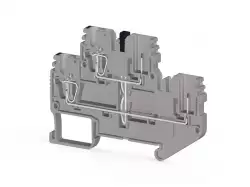 0.0.0.3.10179, Двухъярусная пружинно-зажимная клемма CTP 2,5-2FK (серая)