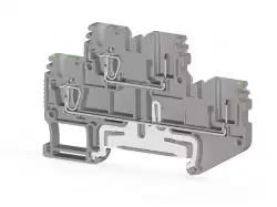 0.0.0.3.10189, Двухъярусная пружинно-зажимная клемма CTP 2,5-FT (серая)