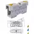 MRK 240B; Силовой клеммник на DIN-рейку 240 мм.кв., болт., (зеленый) (2469), Onka