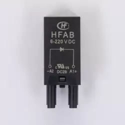 Модуль защиты; диод (+ A1); 6...220В DC, для розеток 18FF и 14FF, Hongfa