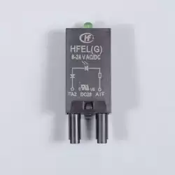 Модуль индикации и защиты; зеленый LED; 6...24В AC/DC, для розеток 18FF и 14FF, Hongfa