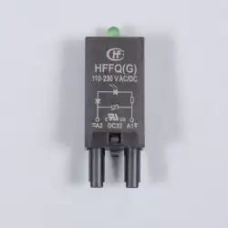 Модуль индикации и защиты; зеленый LED + варистор; 110...230В AC/DC, для розеток 18FF и 14FF, Hongfa