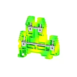 0.0.0.3.191032, Клеммник 2-х ярусный  4мм.кв. (желто-зеленый);PIK 4N