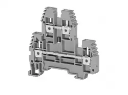 0.0.0.3.19211, Клеммник 2-х ярусный  4мм.кв., с диодом, (синий); PIK4ND-A