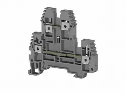 0.0.0.3.19229, Клеммник 2-х ярусный  4мм.кв., с диодом, (серый); PIK4ND-B