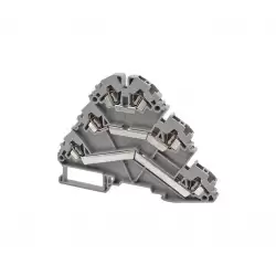 0.0.0.3.24500, Клеммник пружинный 3-х ярусный, 2,5мм.кв., (бежевый); YBK 2,5-3 F