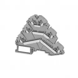 0.0.0.3.24509, Клеммник пружинный 3-х ярусный, 2,5мм.кв., (серый); YBK 2,5-3 F