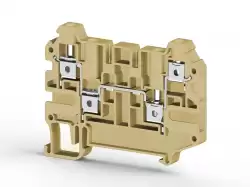 0.0.0.3.25200, Клеммник 4-х выводной, 4 мм.кв., (бежевый); AVK 4CC