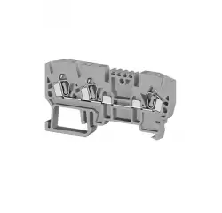 0.0.0.3.26059, Клеммник пружинный 3-х выводной, 2,5 мм.кв., (серый); YBK 2,5E