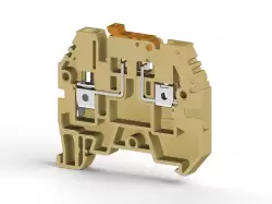 0.0.0.3.26729, Клеммник пружинный 4-х выводной, с индикацией 220 VDC, 2,5 мм.кв., (серый); YBK 2,5 CLD 220VDC