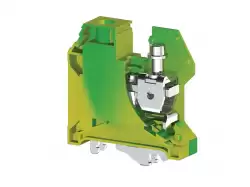 0.0.0.3.34240, Клеммник на DIN-рейку (MR32/ MR35), 35 мм.кв. зажим под плоскую насадку, (земля); AVK 35 TRDS 